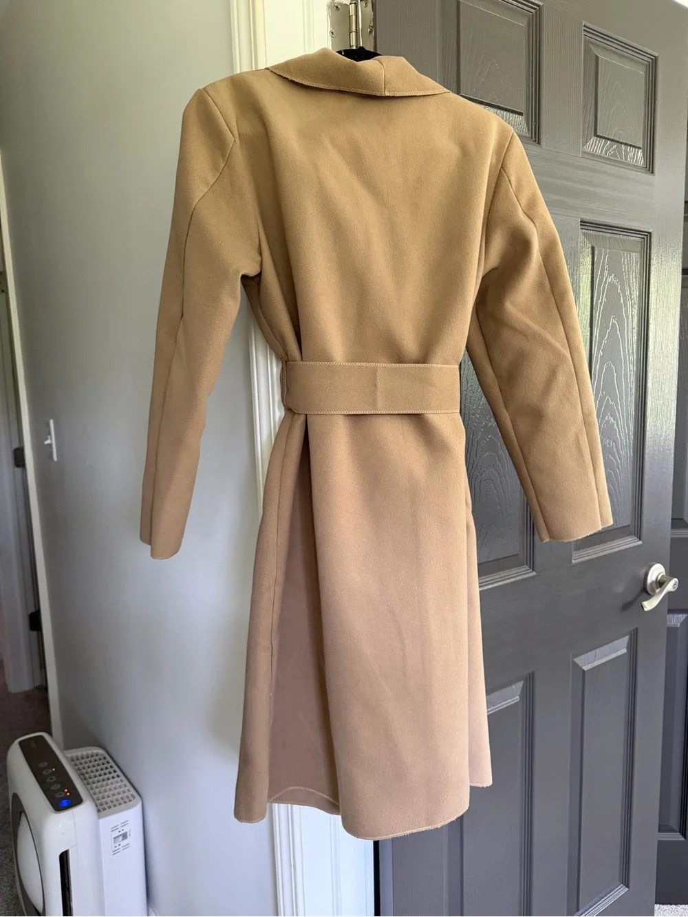 Boohoo Camel Wrap Coat